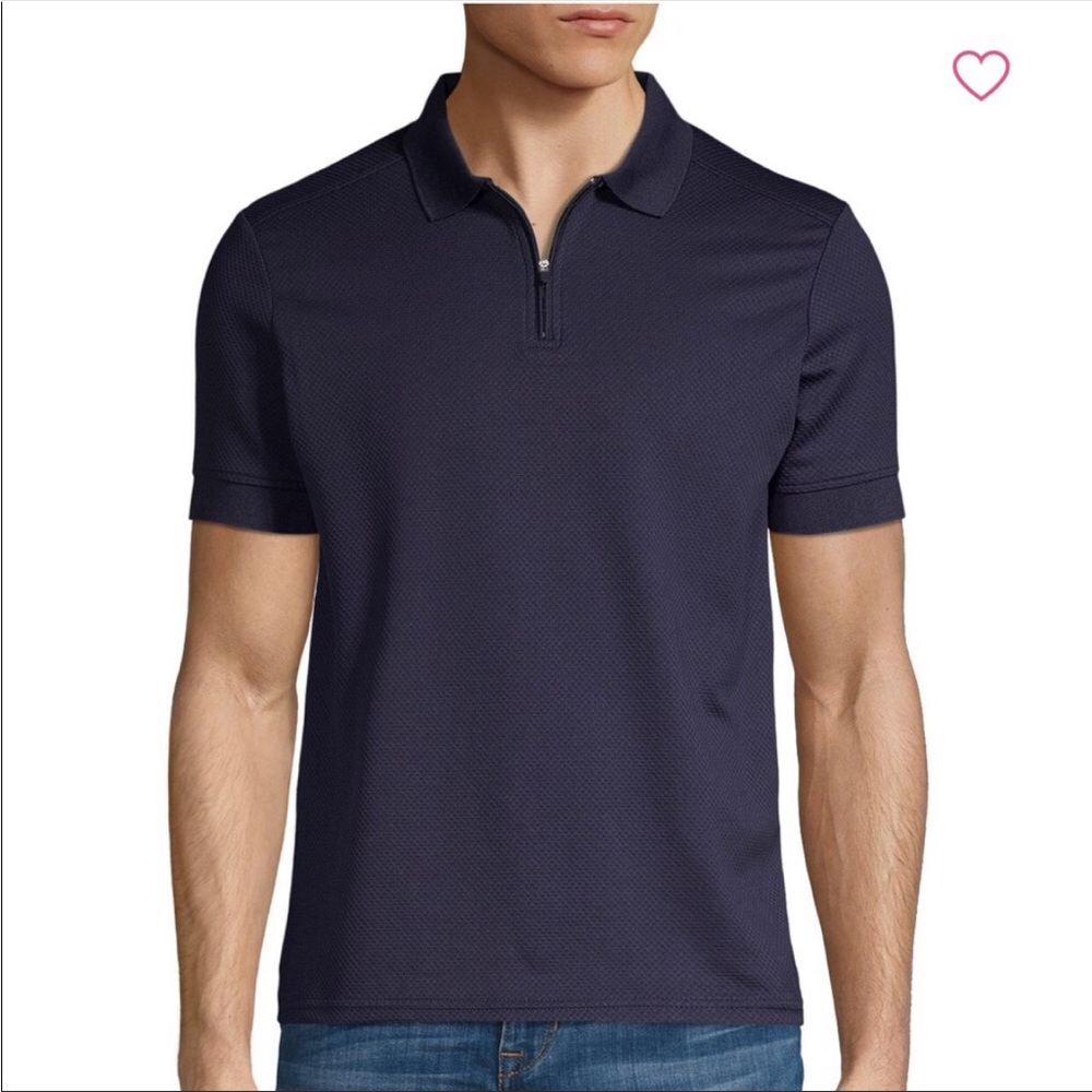 NWT Men's Vince Camuto Zip Polo Shirt